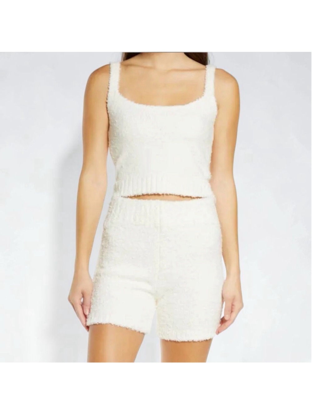 NEW! SKIMS Cozy Knit Tank Bone Women’s Size Medium